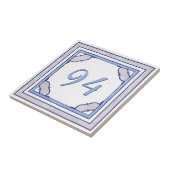 ラベンダーおよび青く大きい屋家番号 タイル (側面)