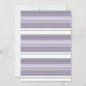 ラベンダーお洒落男女兼用赤ちゃんシャワー 招待状 (裏面)