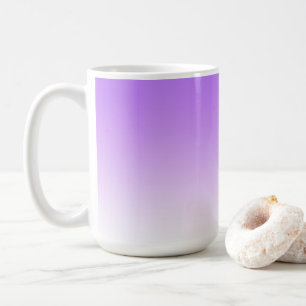 ラベンダーから白へのグラデーシグラデーションョンパターン コーヒーマグカップ