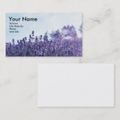 ラベンダーが付いている精油の名刺 名刺 (正面/裏面)