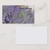 ラベンダーが付いている精油の名刺 名刺 (正面/裏面)