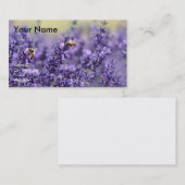 ラベンダーが付いている精油の名刺 名刺 (正面/裏面)