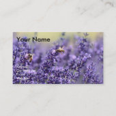 ラベンダーが付いている精油の名刺 名刺 (正面)