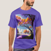 ラベンダーが夢を見るのはジャカランダの空。 Tシャツ (正面)