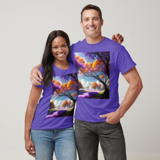 ラベンダーが夢を見るのはジャカランダの空。 Tシャツ (ユニセックス)