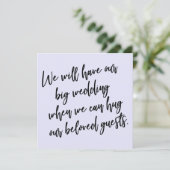 ラベンダーが延期したカードを抱き締め結婚る場合 招待状 (スタンド正面)