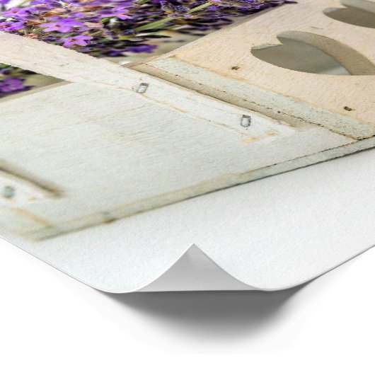 ラベンダーが真の愛を持ち込むポスターウォールアート ポスター (角)