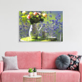 ラベンダーくつろぎ キャンバスプリント (インサイチュ (リビング))