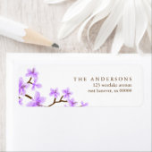 ラベンダーさくらんぼ花住所 シール (インサイチュ)