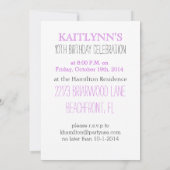 ラベンダーでパステルスポット体操 招待状 (裏面)