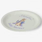 ラベンダーでピーターをパーソナライズ ペーパープレート (アングル)