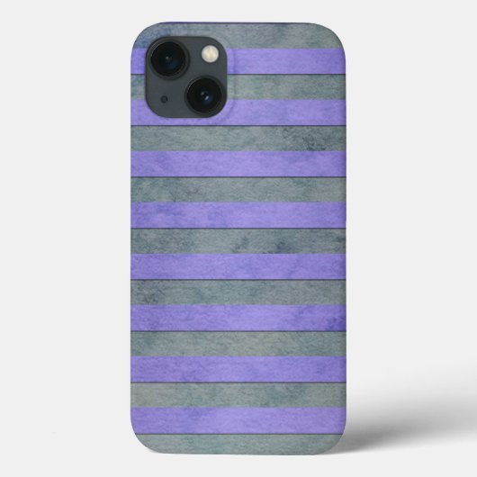 ラベンダーとグレーの水彩ストライプ柄 Case-Mate iPhoneケース (裏面)