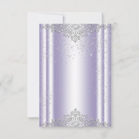 ラベンダーとグレーパールありがとう サンキューカード (裏面)