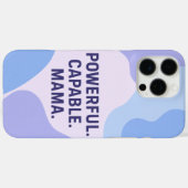 ラベンダーとスカイブルーのパターンAIアート Case-Mate iPhoneケース (裏面 (横))