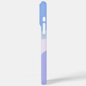 ラベンダーとスカイブルーのパターンAIアート Case-Mate iPhoneケース (裏面 / 左)