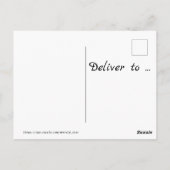 ラベンダーとトンボのハッピーバースデー ポストカード (裏面)