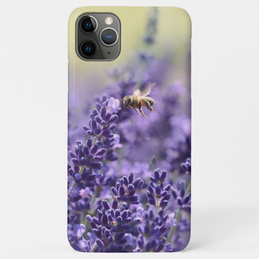ラベンダーとハニービーケースメイトiPhoneケース Case-Mate iPhoneケース (裏面)
