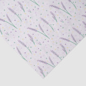 ラベンダーとハートかわいらしフェミニン 薄葉紙 (詳細)