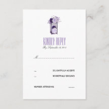 ラベンダーとパープルフローラランタンRSVP