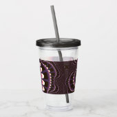 ラベンダーとピンクのリミックス アクリルタンブラー (左)