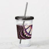 ラベンダーとピンクのリミックス アクリルタンブラー (裏面)