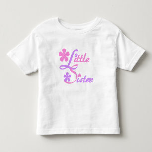 ラベンダーとピンクの妹Tシャツ トドラーTシャツ