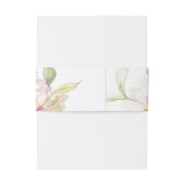 ラベンダーとピンクの水カラーフローラ 招待状ベリーバンド (裏面例)