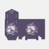 ラベンダーとピンクの水カラー花模様結婚ズ フェイバーボックス (折り畳みなし)