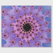 ラベンダーとピンクの目 ラッピングペーパー (フラット)