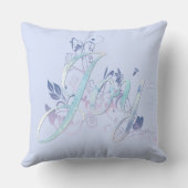 ラベンダーとブルージョイ クッション (裏面)