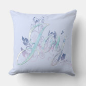 ラベンダーとブルージョイ クッション (正面)