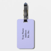 ラベンダーとベビーブルーハート – パタアーガイルーン ラゲッジタグ (裏面縦)