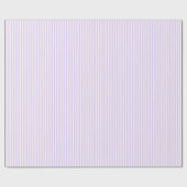 ラベンダーとホワイトストライプ紙 ラッピングペーパー (フラット)