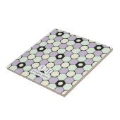 ラベンダーとミントヘキサゴンと円パターン タイル (側面)