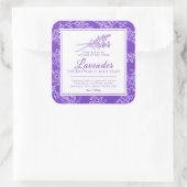 ラベンダーとヤギ牛乳せっけん紫ホワイト スクエアシール (バッグ)