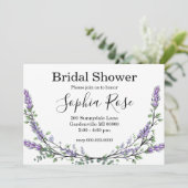 ラベンダーとユーカリのブライズシャワー 招待状 (スタンド正面)
