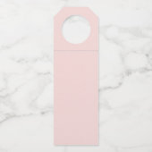 ラベンダーとユーカリの名前と日付ワイ結婚ンの ボトルネックタグ (裏面)