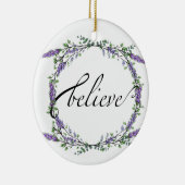 ラベンダーとユーカリの水彩フローラ信じ セラミックオーナメント (右)