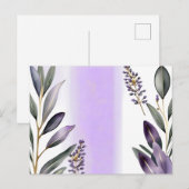 ラベンダーとユーカリの水色 ポストカード (正面/裏面)