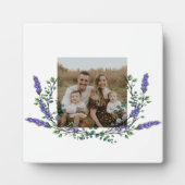 ラベンダーとユーカリの紫の花の植物学 フォトプラーク (正面)