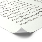 ラベンダーとユーカリの結婚グリーンリーのシート表 ポスター (角)