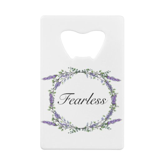 ラベンダーとユーカリ大胆不敵 クレジットカード栓抜き (裏面)