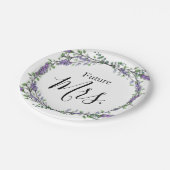 ラベンダーとユーカリ未来のミセス。 ペーパープレート (アングル)