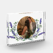 ラベンダーとユーカリ紫のフローラ植物学 フォトブロック (左)