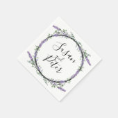 ラベンダーとユーカリ スタンダードカクテルナプキン (角)