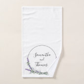 ラベンダーとユーカリ バスタオルセット (ハンドタオル)