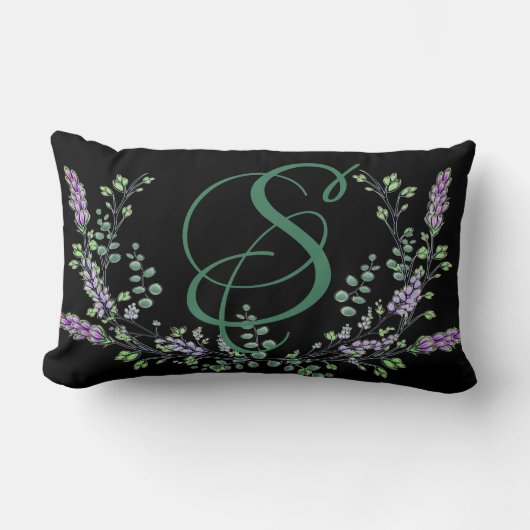 ラベンダーとユーカリ ランバークッション (正面)