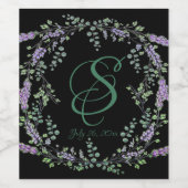 ラベンダーとユーカリ ワインラベル (シングルラベル)