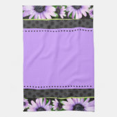 ラベンダーとレースのキッチンタオル キッチンタオル (縦)