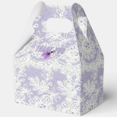 ラベンダーとレースのブライズシャワー フェイバーボックス (裏面)